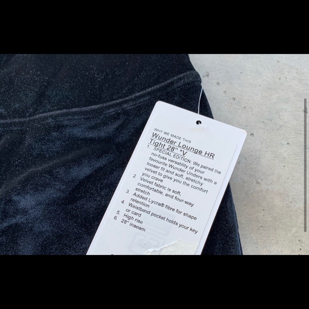 Lululemon Wunder Lounge HR 28” black - Picture 6 of 9